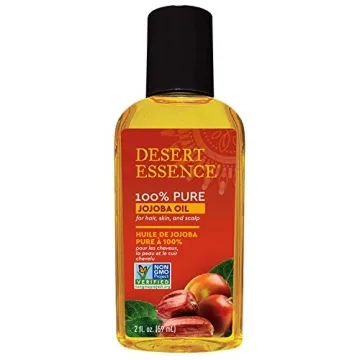 Desert Essence 100% Pure Jojoba Oil - 2 Fl Oz - Haircare & Skincare Essential Oil - Suitable For All...