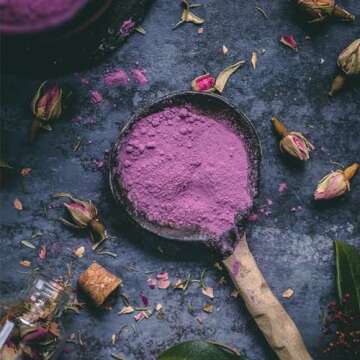 Anima Mundi Apothecary Love + Serenity Rose Petal Powder with Edible Dried Rose Petals & Buds, Aromatic Blend for Teas, Lattes, Desserts (2.5oz / 71g)