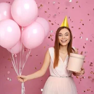 Sumind Colorful Birthday Party Hats Party Cone Hats Metallic Foil Cone Hats Birthday Paper Hats (15)