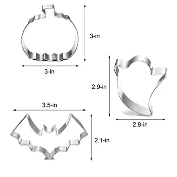 Halloween Cookie Cutters - 5 Unique Shapes for Fun Baking