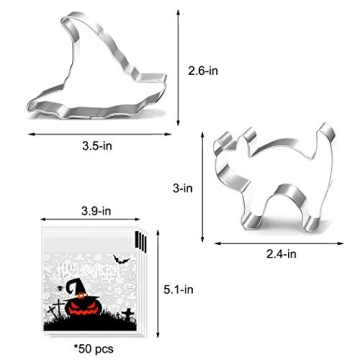 Halloween Cookie Cutters - 5 Unique Shapes for Fun Baking