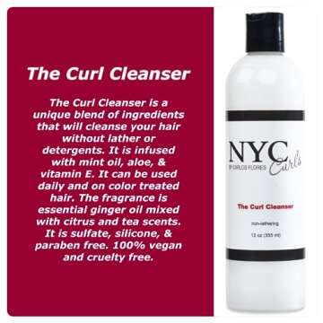 NYC Curls The Curl Cleanser | Best Sulfate Free Shampoo Alternative for Curly, Coily, & Wavy Hair | ...