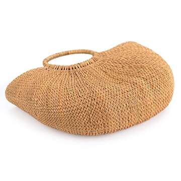Woven Straw Handbag Summer Beach Tote Bag for Women