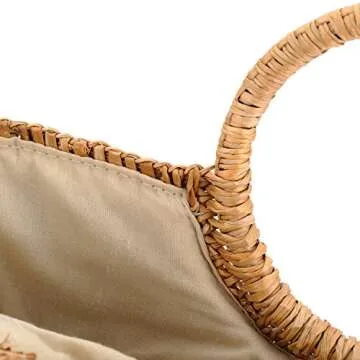 Woven Straw Handbag Summer Beach Tote Bag for Women