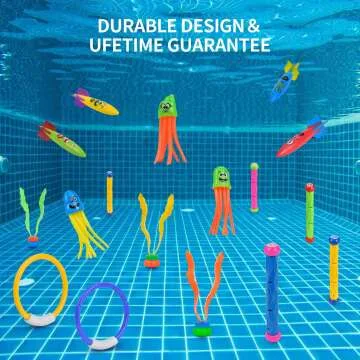 28 Pcs Balnore Underwater Swimming Pool Toys