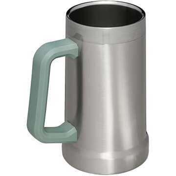 Stanley Adventure Big Grip Beer Stein 24 oz | Mug Keeps Beer Cold for Hours | Holds 2 Cans of Beer |...