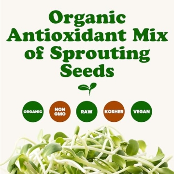 Food to Live Organic Antioxidant Mix Sprouting Seeds 1 Pound
