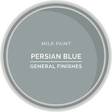 General Finishes Water Based Milk Paint, 1 Quart, Persian Blue