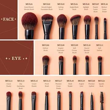 Jessup Double Sided Makeup Brushes for All Occasions