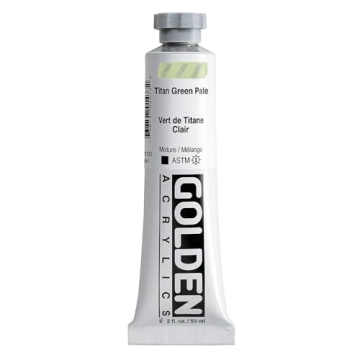 GOLDEN Heavy Body Acrylics Titan Green Pale - Professional Paint