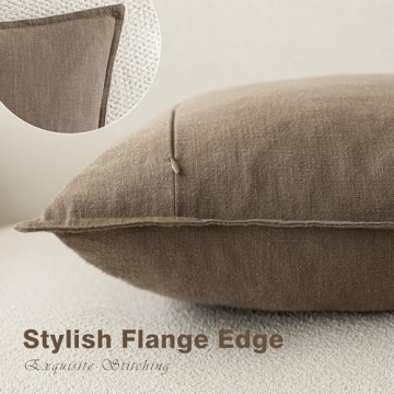 Foindtower Decorative Linen Pillow Covers for Cozy Style
