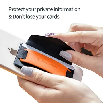 Sinjimoru Phone Grip Card Holder with Kickstand for iPhone