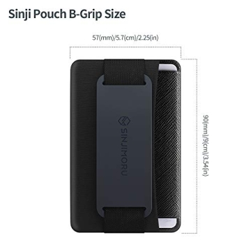 Sinjimoru Phone Grip Card Holder with Kickstand for iPhone