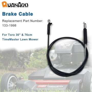 Quanaoo 133-1998 Brake Cable for Toro Lawn Mowers