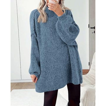 Cozy Oversized Knit Pullover Sweater for Women