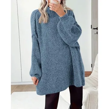 Cozy Oversized Knit Pullover Sweater for Women