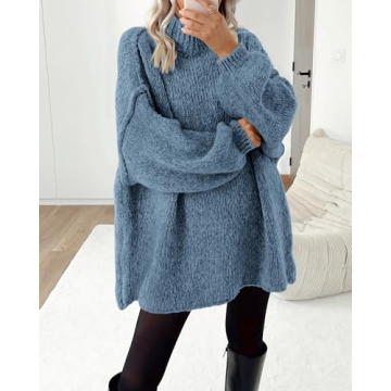 Cozy Oversized Knit Pullover Sweater for Women