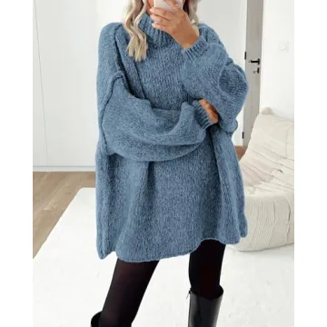 Cozy Oversized Knit Pullover Sweater for Women