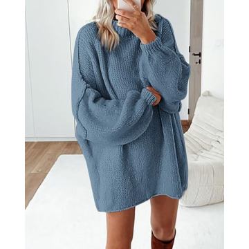 Cozy Oversized Knit Pullover Sweater for Women