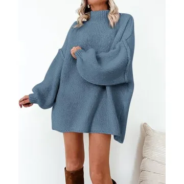 Cozy Oversized Knit Pullover Sweater for Women