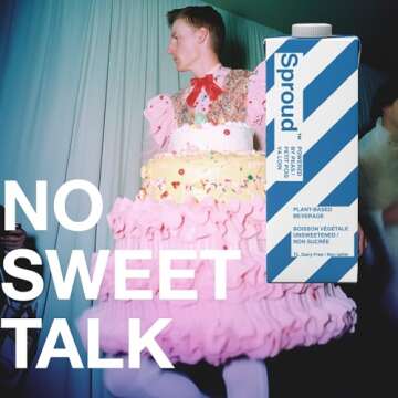 SPROUD Dairy Free Milk UNSWEETENED Flavor - Vegan Plant-Based Pea Protein 1L Pack of 6