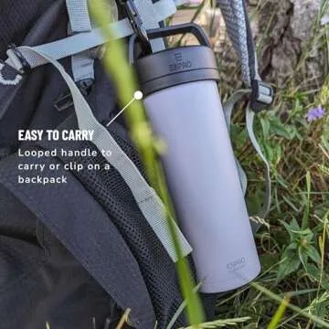 ESPRO P0 Ultralight French Press Coffee Maker for Travel, Vacuum Insulated Stainless Steel, 16 Ounces, Cranberry