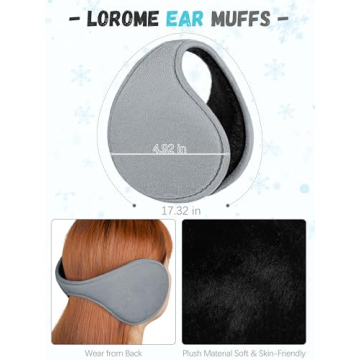 Winter Hat Scarf Gloves & Ear Warmer Set for Women