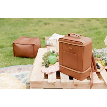 Igloo Premium Luxe Backpack Cooler Cognac Insulated Stylish