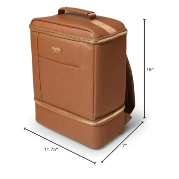 Igloo Premium Luxe Backpack Cooler Cognac Insulated Stylish