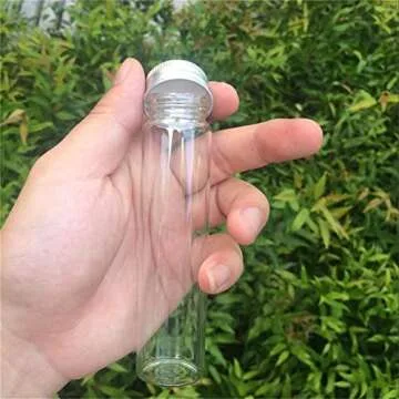 Novacare 60ml Empty Seal Jars Glass Bottle with Aluminium Silver Color Screw Cap Sealed Liquid Food Gift Container 12units (12, 60ML-LU-Cap)