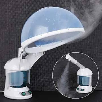 Saicool 3 in 1 Facial Steamer, Hair Steamer, Air Humidifier Hot Mist Moisturizing Hydration System, Portable Facial Atomizer Spa for Personal Care Use at Home Salon