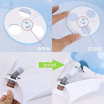 Saicool 3 in 1 Facial Steamer, Hair Steamer, Air Humidifier Hot Mist Moisturizing Hydration System, Portable Facial Atomizer Spa for Personal Care Use at Home Salon