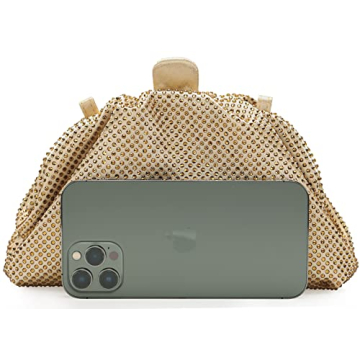 nodeber Rhinestone Clutch Bag for Parties and Events