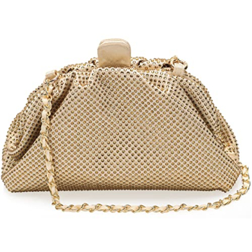 nodeber Rhinestone Clutch Bag for Parties and Events