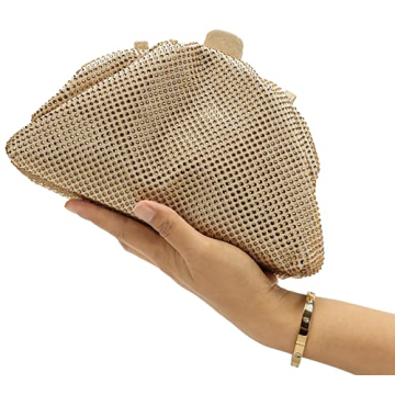 nodeber Rhinestone Clutch Bag for Parties and Events