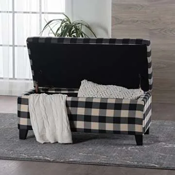 Stylish Christopher Knight Home Breanna Fabric Storage Ottoman with Ample Storage and Modern Design
