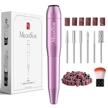 MelodySusie Electric Nail Drill Machine,PC120I Portable Electric Nail File Efile Set for Acrylic Gel...