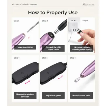 MelodySusie Electric Nail Drill for Professional Nail Care