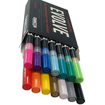 Evolve E20 Water Based Acrylic Paint Marker Set 14 Colors