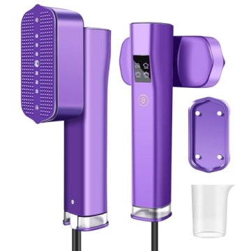 Portable Travel Steamer for Clothes: Mini Travel Steamer ＆ Iron 2 in 1, Fast Heat-up & 3 Levels of...