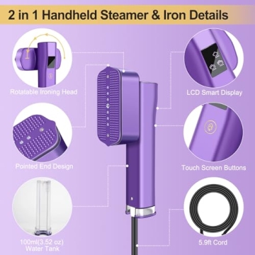 Portable Travel Steamer for Quick Wrinkle Removal