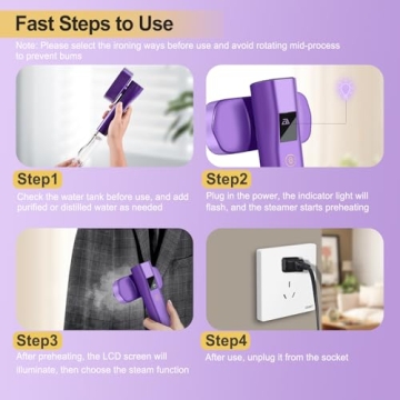 Portable Travel Steamer for Quick Wrinkle Removal