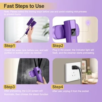 Portable Travel Steamer for Quick Wrinkle Removal