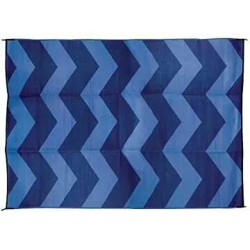 Camco Large Reversible Outdoor Patio Mat - Perfect for Picnics, Cookouts, and Beach Days (6' x 9')
