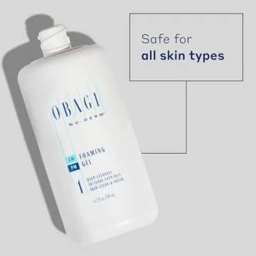Obagi Nu-Derm Foaming Gel – Gel-Based Cleanser for Normal to Oily & Sensitive Skin – 6.7 oz
