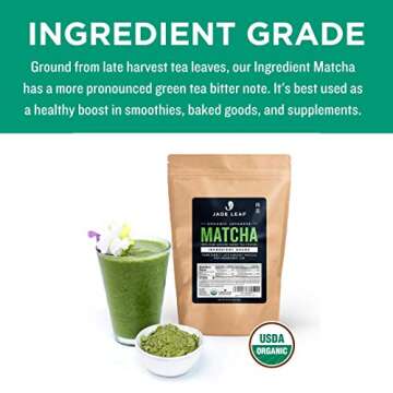 Jade Leaf Organic Matcha Powder 1 lb - Authentic Japanese Taste