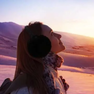 Lainlight Ear Muffs Winter Women Girls Adjustable Faux Fur Ear Warmers Comfy Cute Fuzzy Earmuffs (Black)