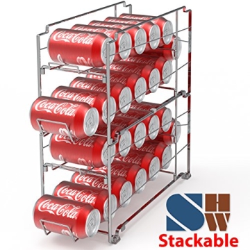 Simple Houseware Stackable Beverage Can Dispenser Rack 2 Pack