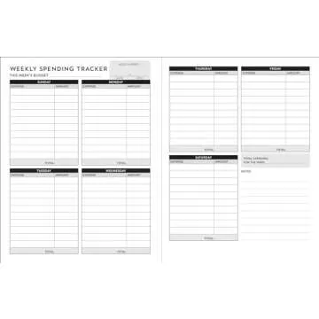 Weekly Budget Planner: A Year-Long Undated Spending Tracker