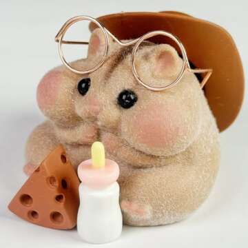 Handmade Taba Squishy Hamster Toy - Adorable Stress Relief Plushie for All Ages